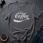 Coffee graphic Vintage Buzz T-Shirt in Charcoal / S by Caffeine Dept