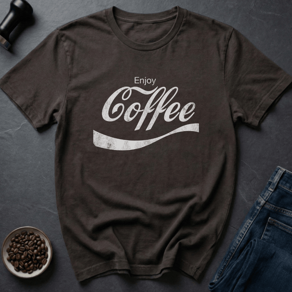 Coffee graphic Vintage Buzz T-Shirt in Dark Chocolate / S by Caffeine Dept