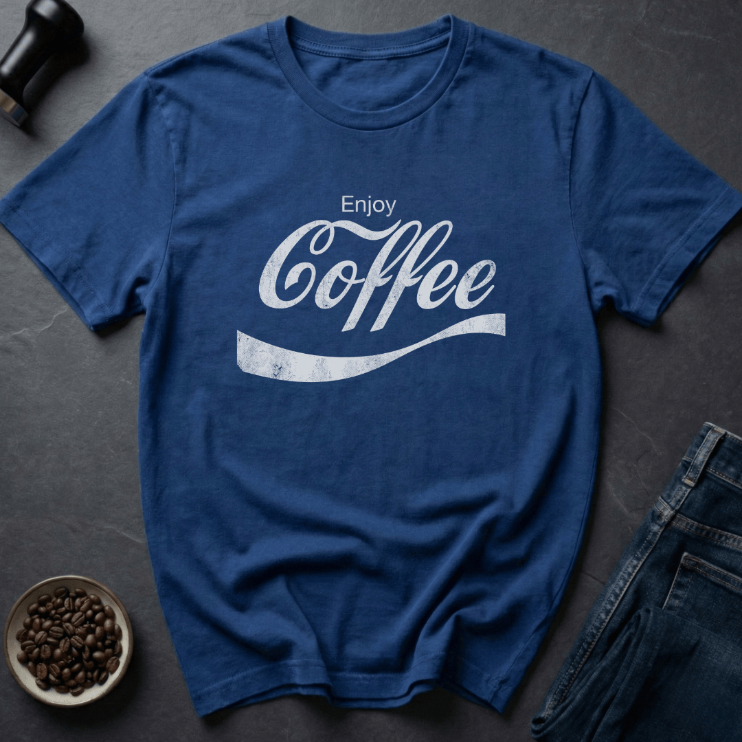 Coffee graphic Vintage Buzz T-Shirt in Royal / S by Caffeine Dept