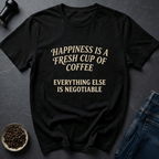 Coffee graphic Vintage Coffee T-Shirt in Black / S by Caffeine Dept