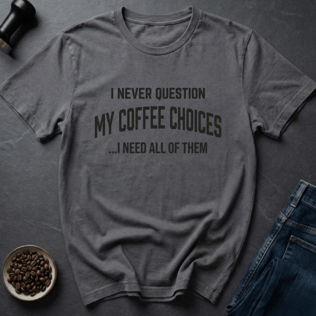 Coffee graphic Vintage Coffee T-Shirt in Charcoal / S by Caffeine Dept