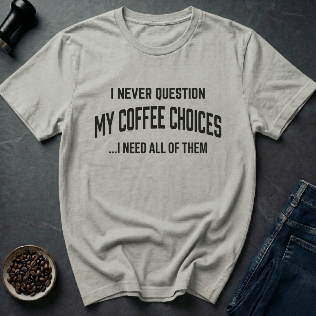 Coffee graphic Vintage Coffee T-Shirt in Ice Grey / S by Caffeine Dept
