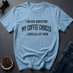 Coffee graphic Vintage Coffee T-Shirt in Light Blue / S by Caffeine Dept