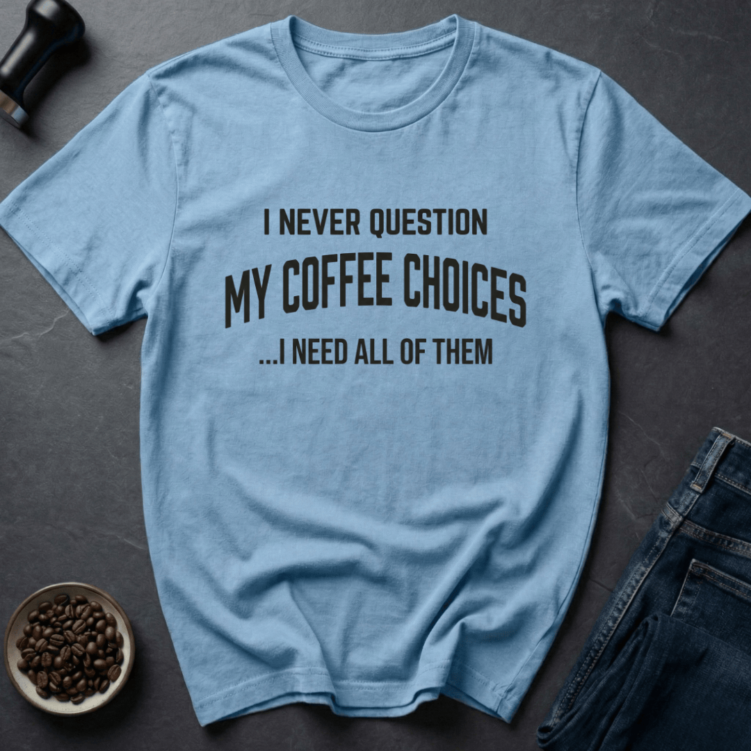 Coffee graphic Vintage Coffee T-Shirt in Light Blue / S by Caffeine Dept