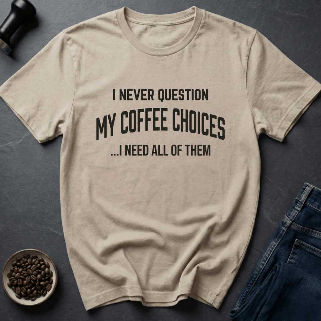 Coffee graphic Vintage Coffee T-Shirt in Sand / S by Caffeine Dept