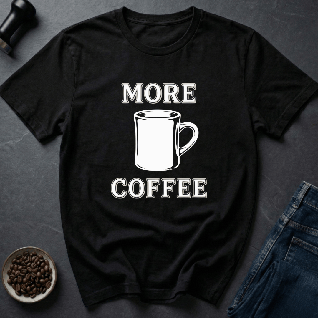 Coffee graphic Vintage Coffee T-Shirt in Black / S by Caffeine Dept