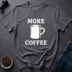 Coffee graphic Vintage Coffee T-Shirt in Charcoal / S by Caffeine Dept