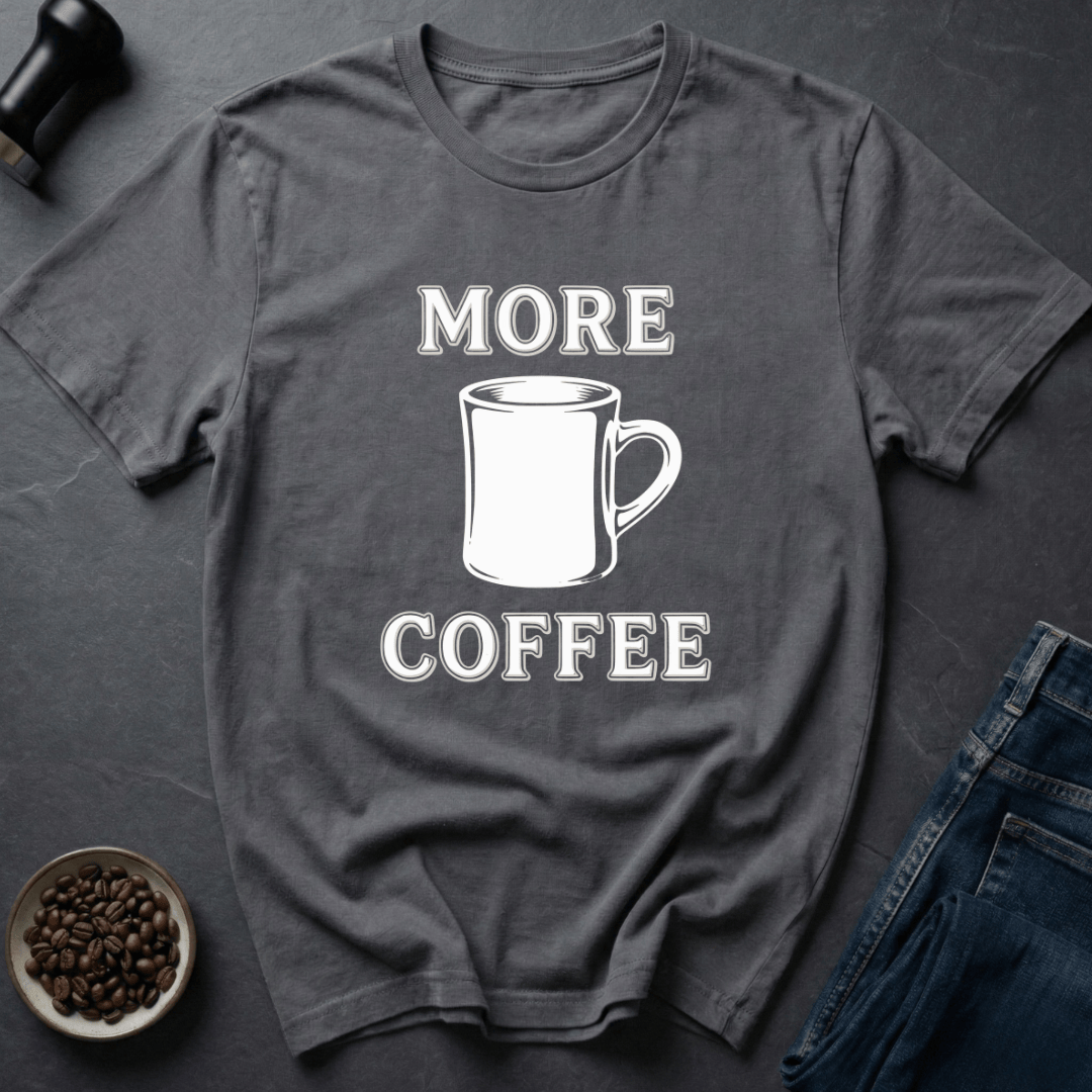 Coffee graphic Vintage Coffee T-Shirt in Charcoal / S by Caffeine Dept