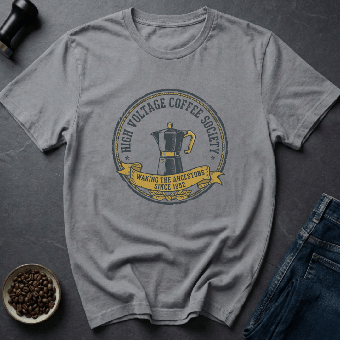 Coffee graphic Vintage Coffee T-Shirt in Sand / S by Caffeine Dept