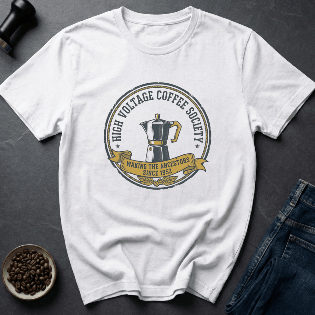 Coffee graphic Vintage Coffee T-Shirt in Sand / S by Caffeine Dept