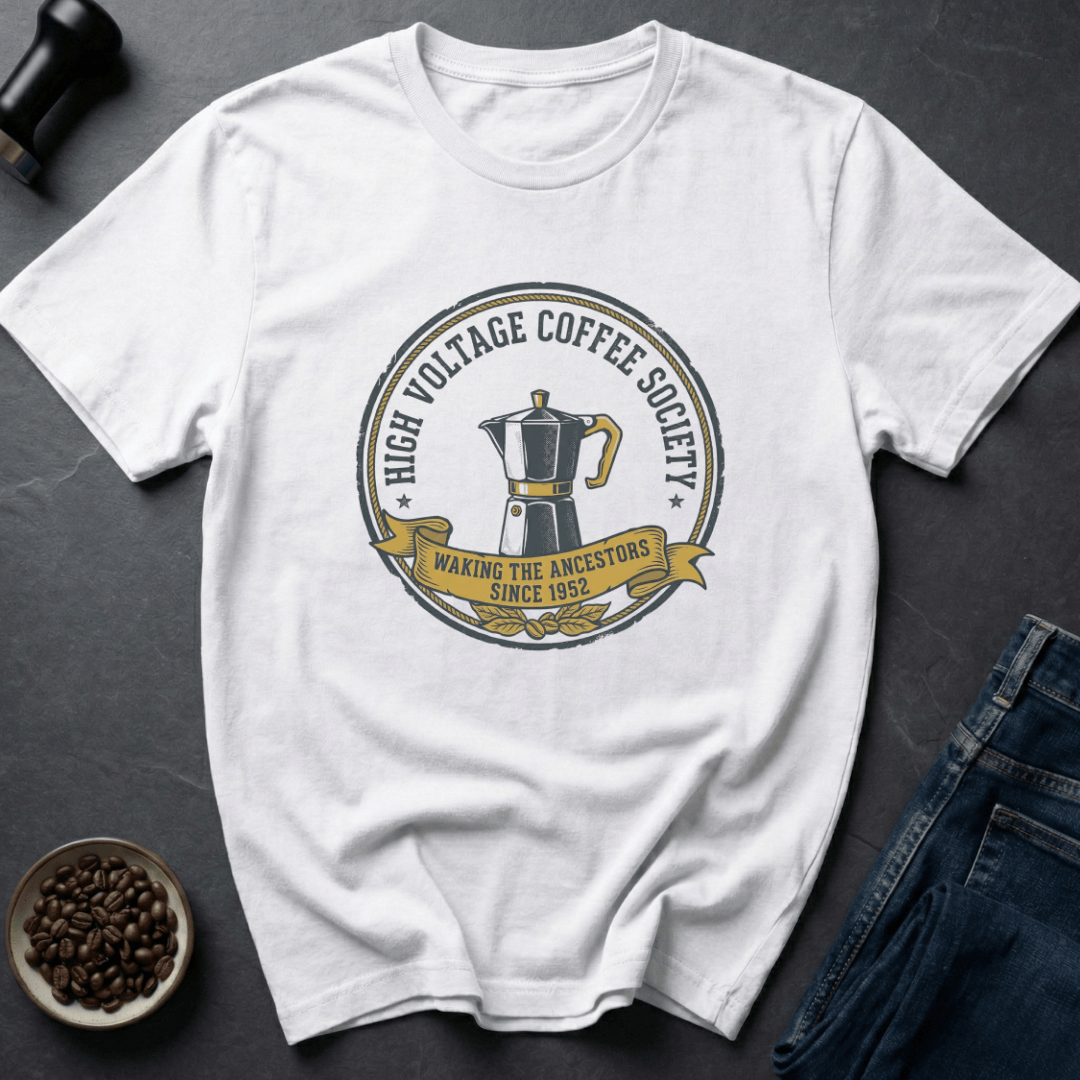 Coffee graphic Vintage Coffee T-Shirt in Sand / S by Caffeine Dept