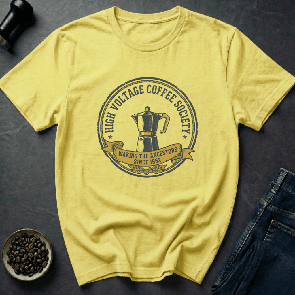 Coffee graphic Vintage Coffee T-Shirt in Sand / S by Caffeine Dept