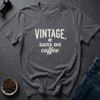 Coffee graphic Vintage Fuel T-Shirt in Military Green / S by Caffeine Dept
