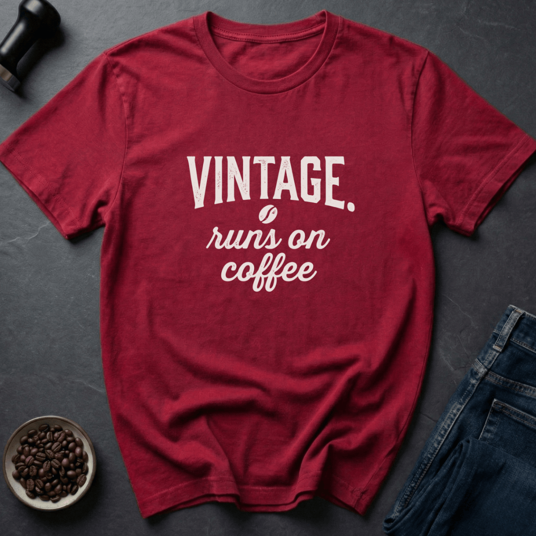 Coffee graphic Vintage Fuel T-Shirt in Military Green / S by Caffeine Dept
