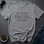 Coffee graphic Wall Magnet T-Shirt in Sport Grey / S by Caffeine Dept