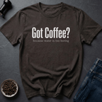 Coffee graphic Water No T-Shirt in Dark Chocolate / S by Caffeine Dept