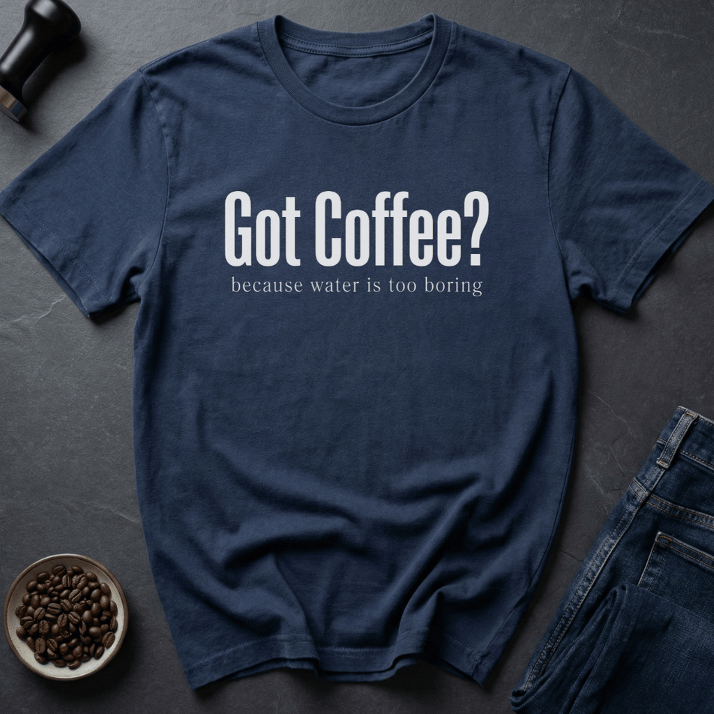 Coffee graphic Water No T-Shirt in Navy / S by Caffeine Dept