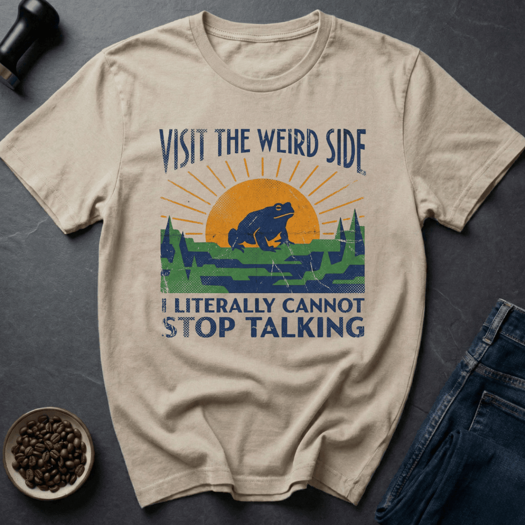 Coffee graphic Weird Side T-Shirt in Sport Grey / S by Caffeine Dept