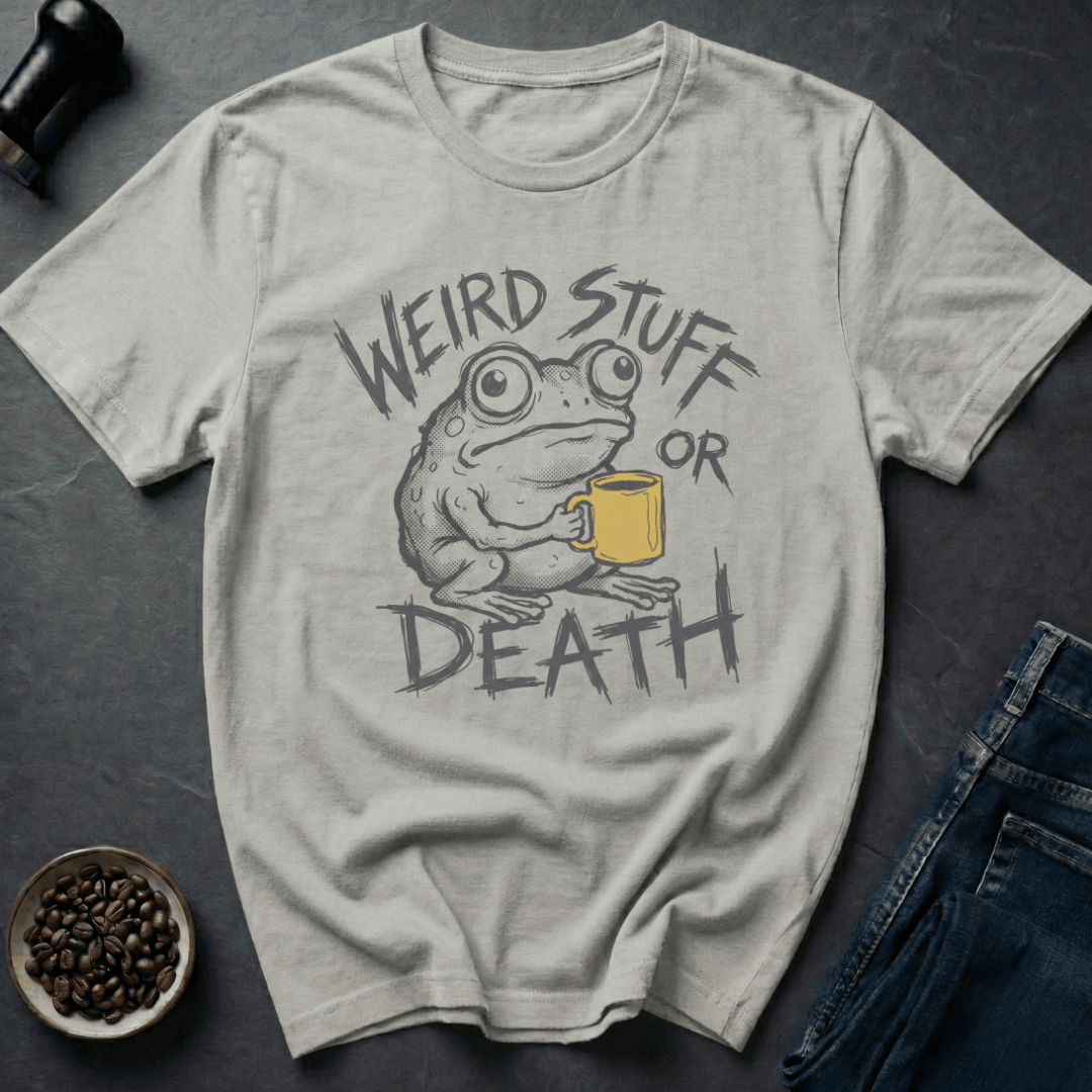 Coffee graphic Weird Stuff T-Shirt in White / S by Caffeine Dept