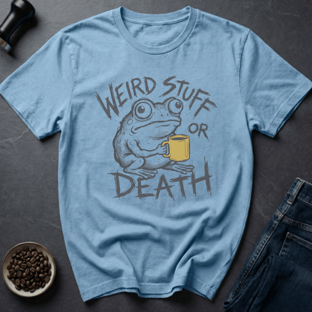 Coffee graphic Weird Stuff T-Shirt in White / S by Caffeine Dept