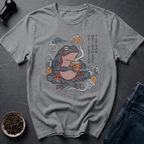 Coffee graphic Zen Frog T-Shirt in Ice Grey / S by Caffeine Dept