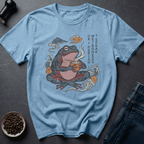 Coffee graphic Zen Frog T-Shirt in Ice Grey / S by Caffeine Dept