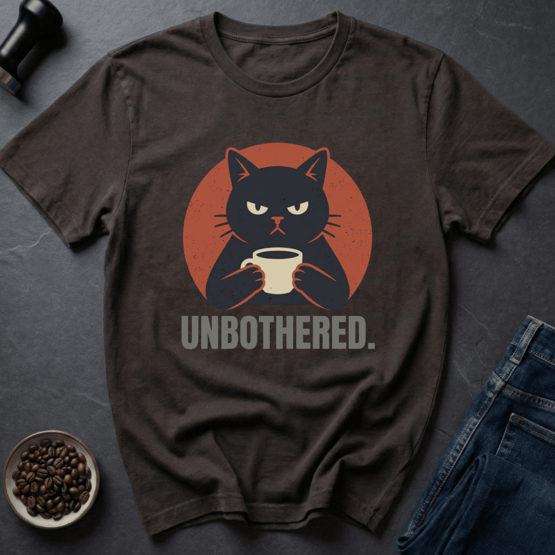 Coffee graphic Zero Stress T-Shirt in Charcoal / S by Caffeine Dept