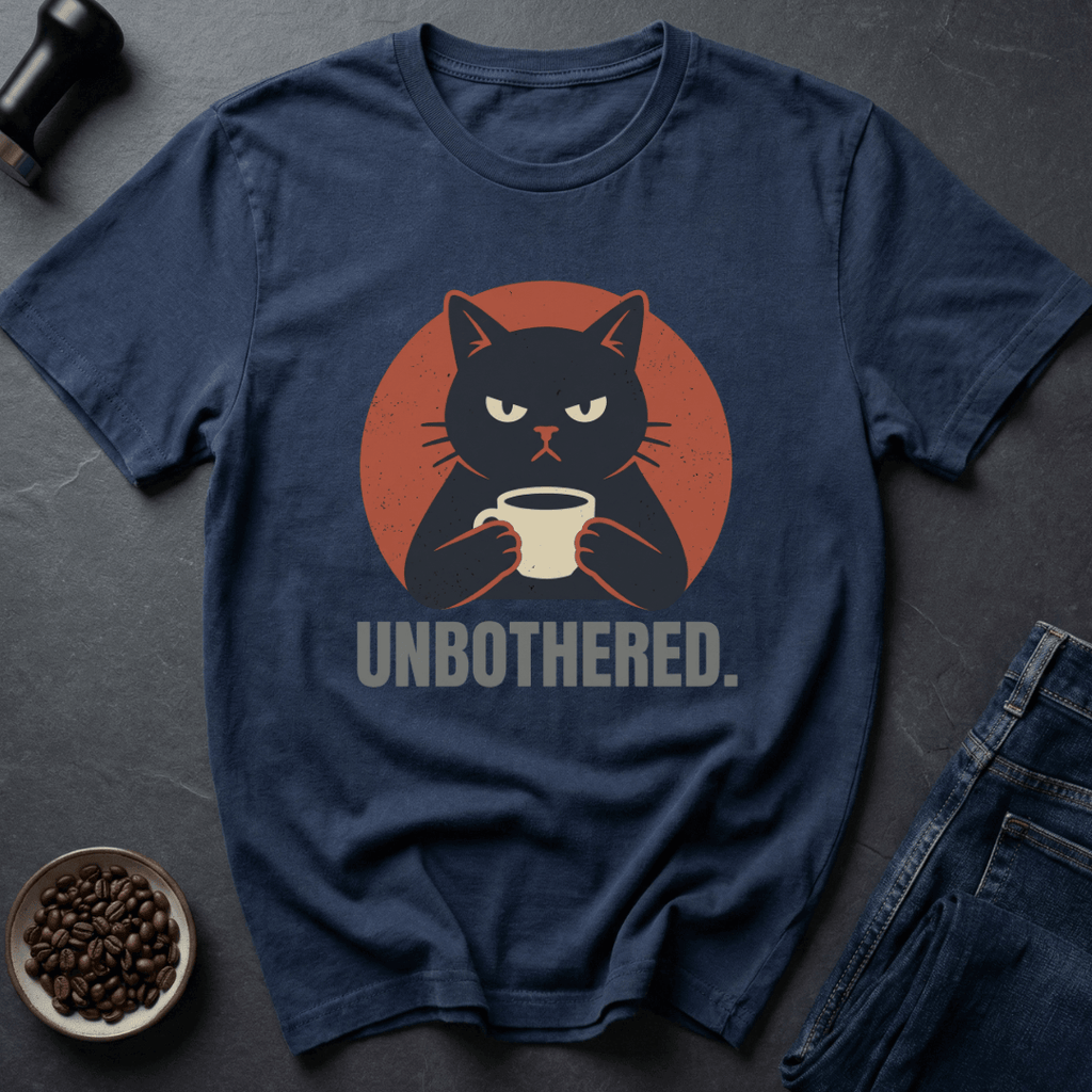 Coffee graphic Zero Stress T-Shirt in Charcoal / S by Caffeine Dept