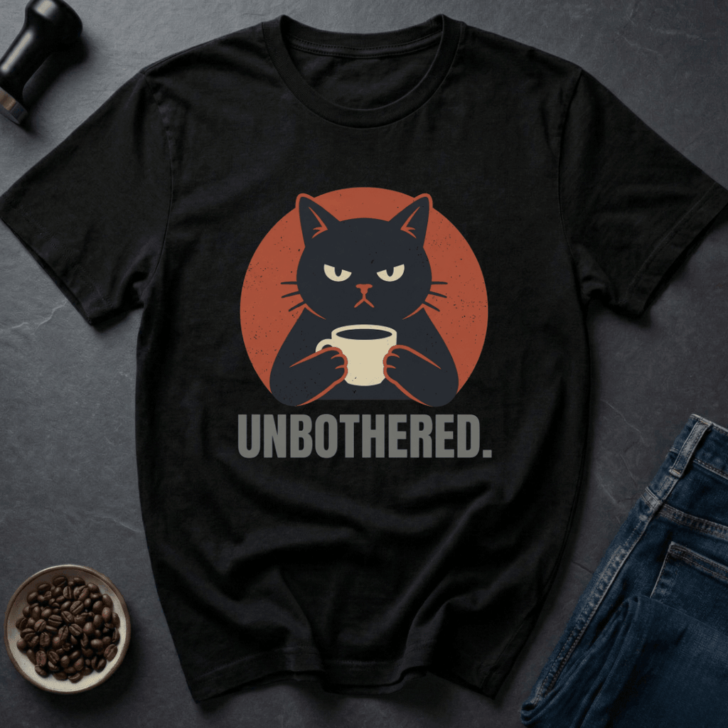 Coffee graphic Zero Stress T-Shirt in Charcoal / S by Caffeine Dept