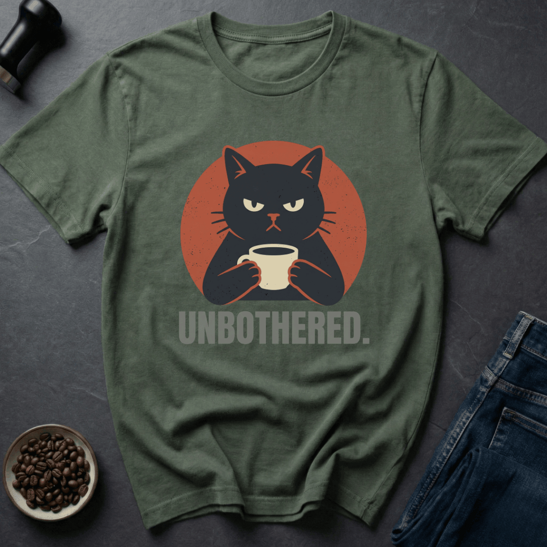 Coffee graphic Zero Stress T-Shirt in Charcoal / S by Caffeine Dept