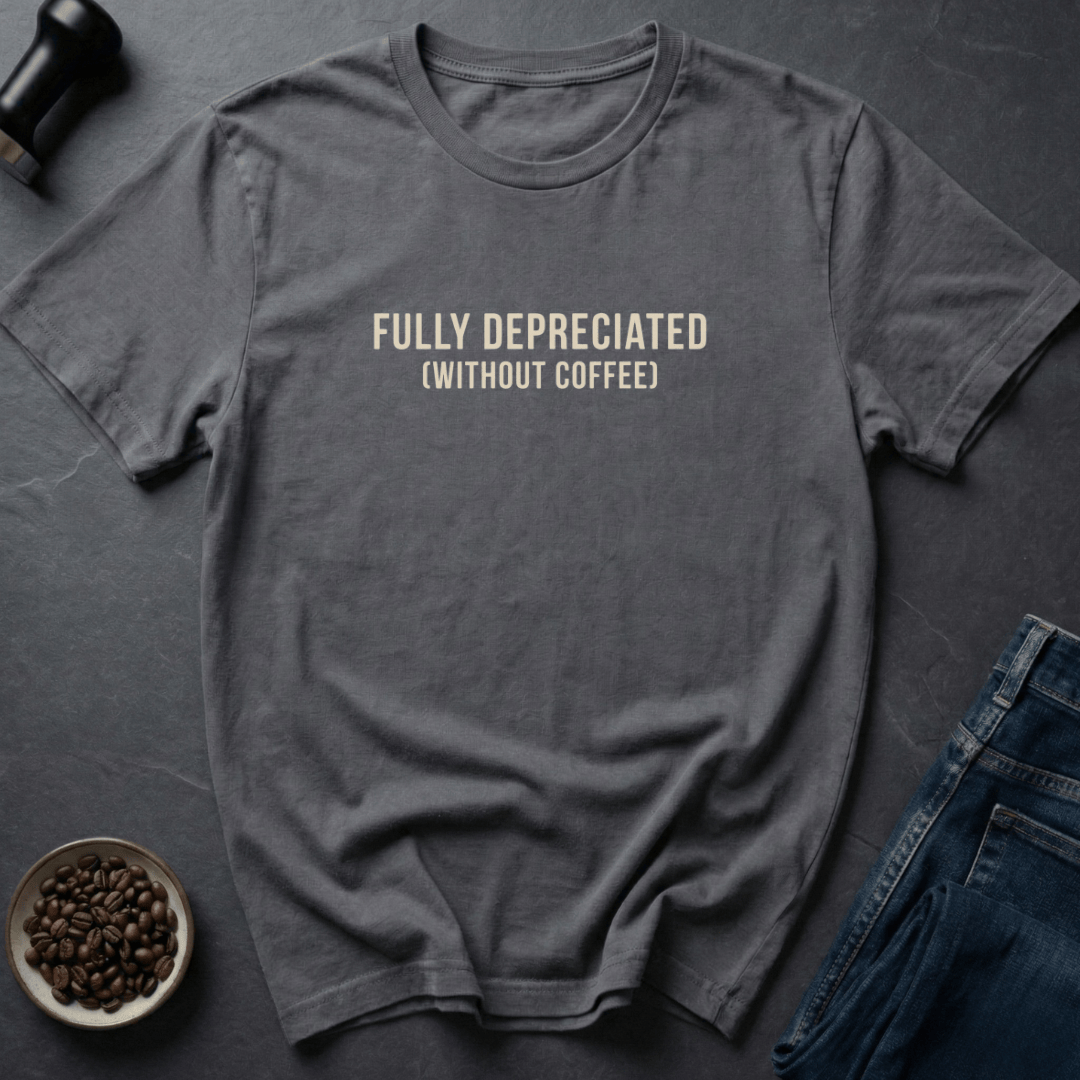 Coffee graphic Zero Value T-Shirt in Black / S by Caffeine Dept