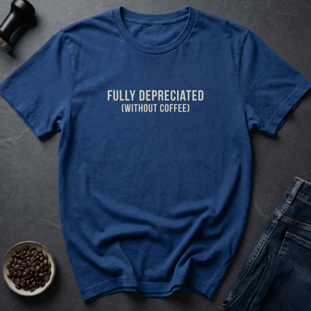 Coffee graphic Zero Value T-Shirt in Black / S by Caffeine Dept